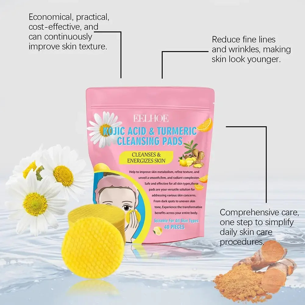 Brightening turmeric & kojic acid pads