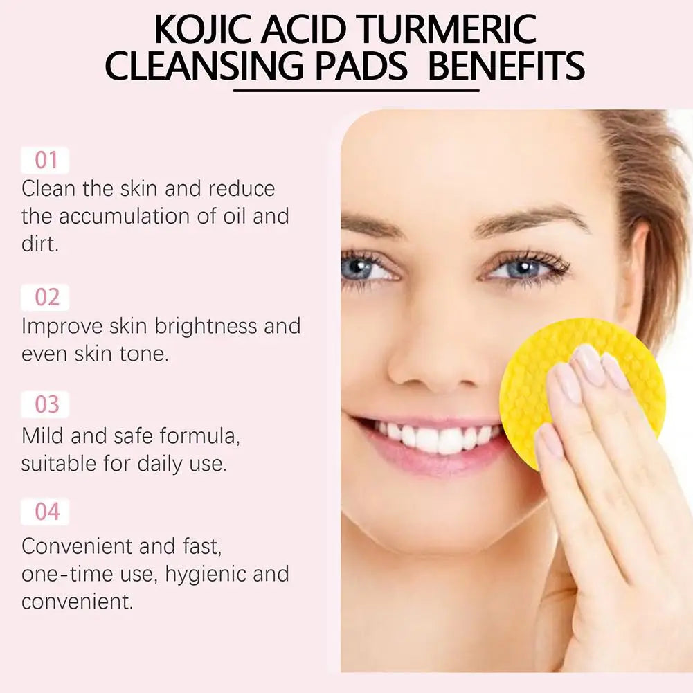 Brightening turmeric & kojic acid pads