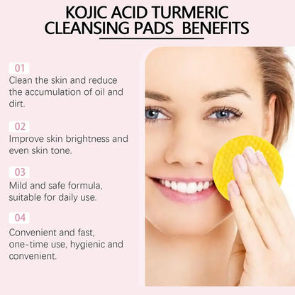 Brightening turmeric & kojic acid pads